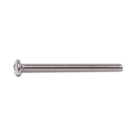 Midwest Fastener #4-40 x 1-1/2 in Phillips Pan Machine Screw, Plain 18-8 Stainless Steel, 20 PK 68306